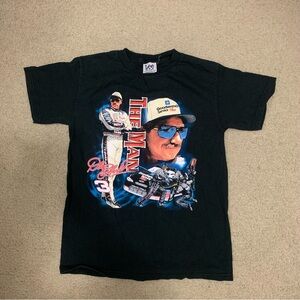 Vintage Chase Authentics Dale Earnhardt “The Man” Black T-Shirt Kid’s Size Large
